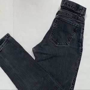 Vintage Women’s Straight High-Rise Black Wranglers
